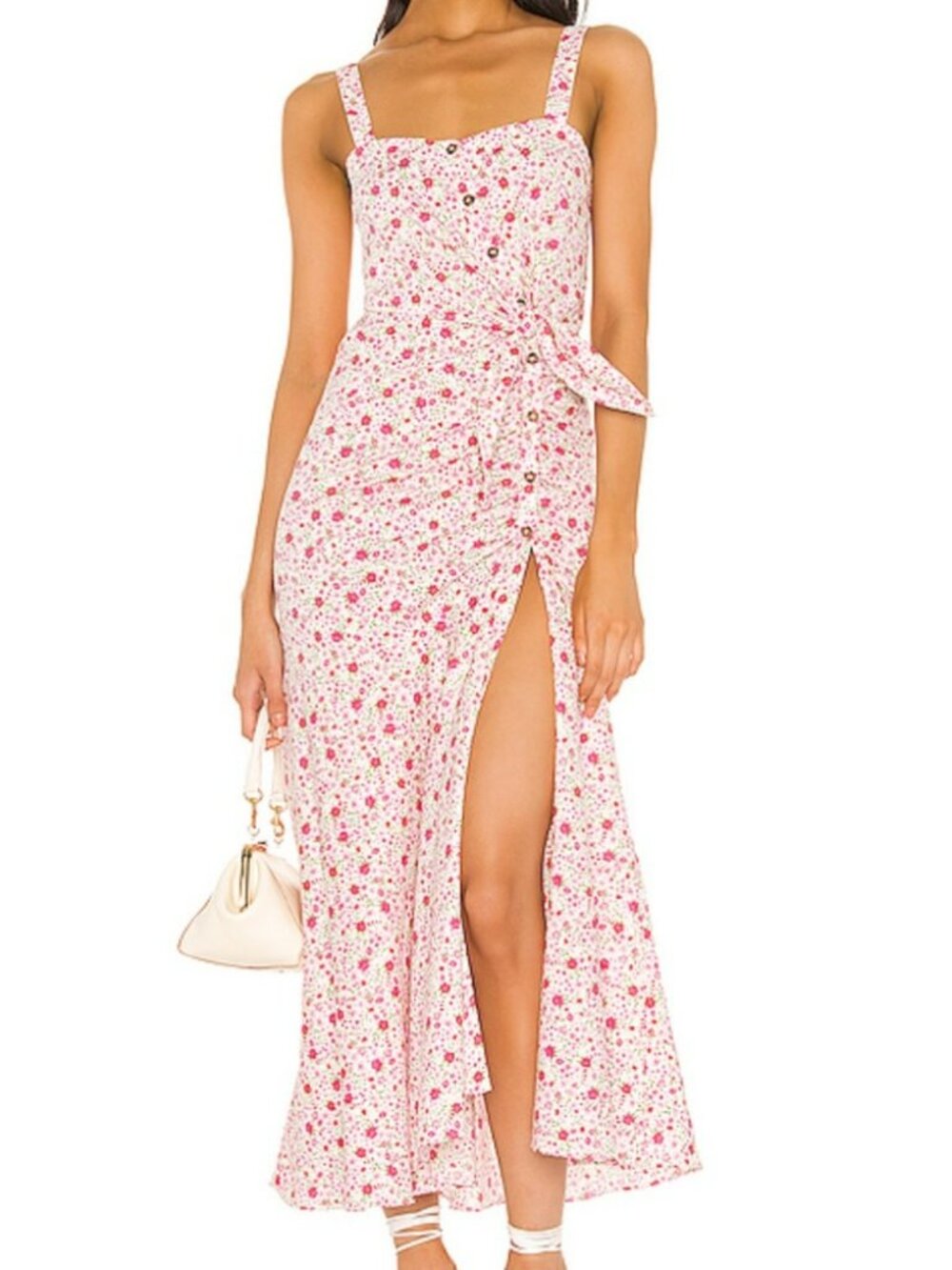 Likely MINKA Floral Dress Revolve Boho Romantic Ruffle Midi/Maxi Dress 00 - Picture 1 of 8